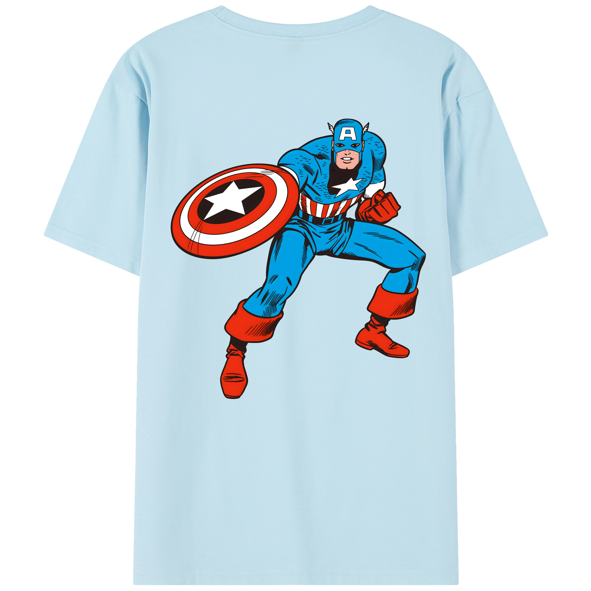 （画像用） アベンジャーズ The Avengers 綿100％半袖Tシャツ（背面プリント）